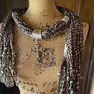 Leopard Scarf - Necklace- Belt (3 in 1)